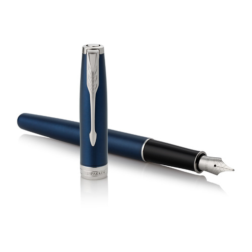 

Ручка перьев. Parker Sonnet Core F539 (1945363) LaqBlue CT F сталь нержавеющая подар.кор., F539