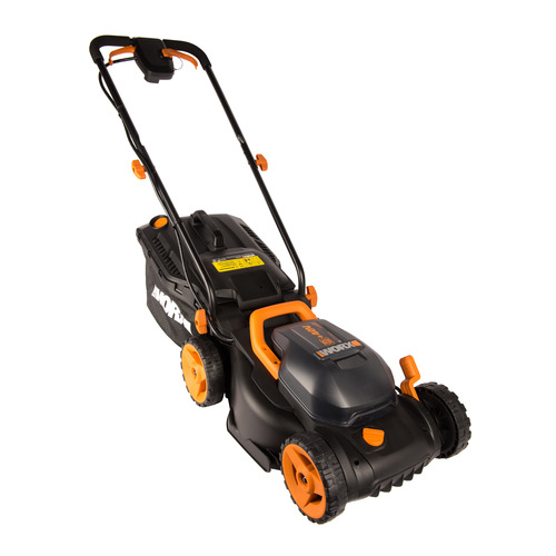 фото Газонокосилка аккумуляторная worx wg779e.1, 34см, несамоходная