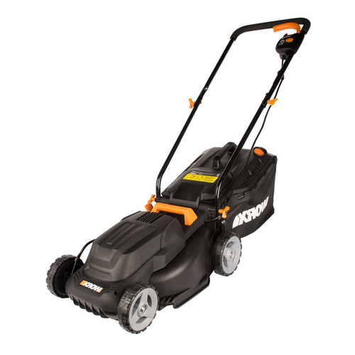 фото Газонокосилка электрическая worx wg713e, 34см, несамоходная