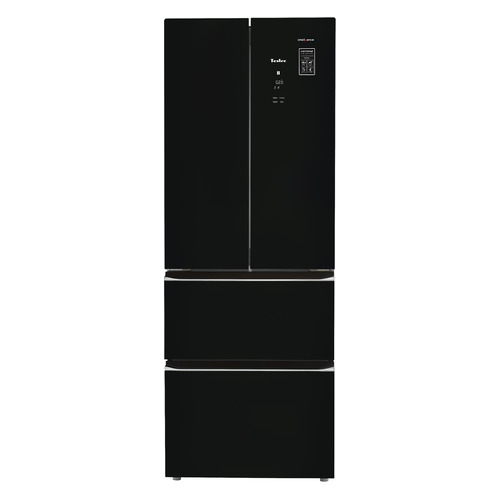 фото Холодильник tesler rfd-361i трехкамерный черное стекло