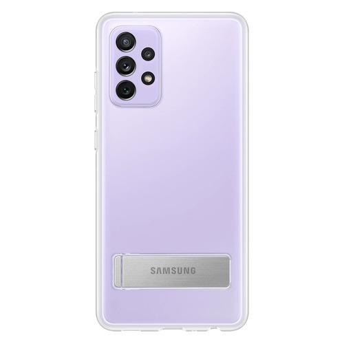 фото Чехол (клип-кейс) samsung clear standing cover, для samsung galaxy a72, прозрачный [ef-ja725ctegru]