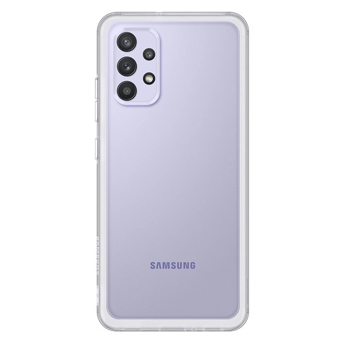 фото Чехол (клип-кейс) samsung soft clear cover, для samsung galaxy a32, прозрачный [ef-qa325ttegru]