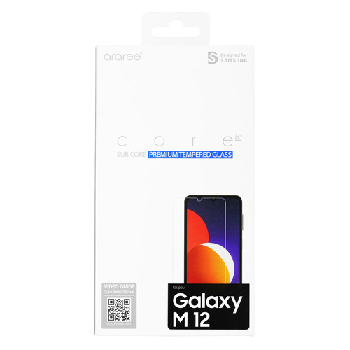 

Защитное стекло для экрана Samsung araree by KDLAB для Samsung Galaxy M12 прозрачная, 1 шт [gp-ttm127kdatr], araree by KDLAB