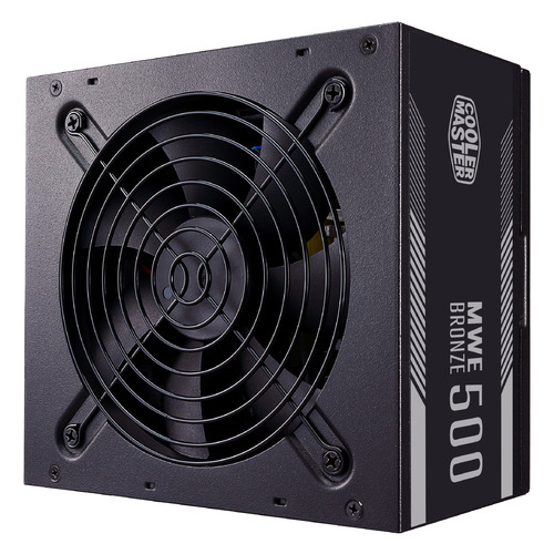 фото Блок питания cooler master mwe 500 bronze v2, 500вт, 120мм, черный, retail [mpe-5001-acaab-eu]