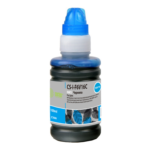 

Чернила Cactus CS-I-F6V16C, для HP, 100мл, голубой, CS-I-F6V16C