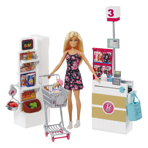 фото Игровой набор barbie супермаркет [frp01]