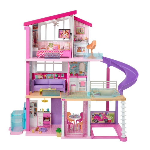 

Домик BARBIE Дом Мечты трехэтажный с лифтом, бассейном, горкой и мебелью [gnh53], Дом Мечты трехэтажный с лифтом, бассейном, горкой и мебелью