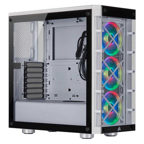 

Корпус ATX CORSAIR iCUE 465X RGB, Midi-Tower, без БП, белый [cc-9011189-ww], 465X RGB
