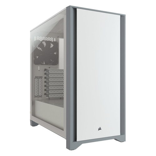 

Корпус ATX CORSAIR 4000D Tempered Glass, Midi-Tower, без БП, белый [cc-9011199-ww], 4000D Tempered Glass