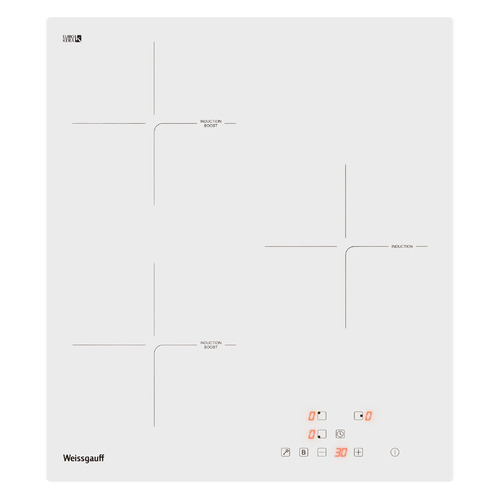 фото Индукционная варочная панель weissgauff hi 430 w, независимая, белый