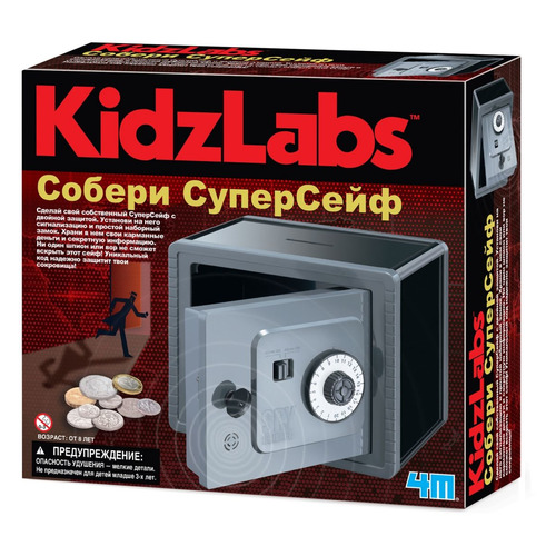 фото Набор для опытов 4m kidzlabs собери супер сейф (00-03289)