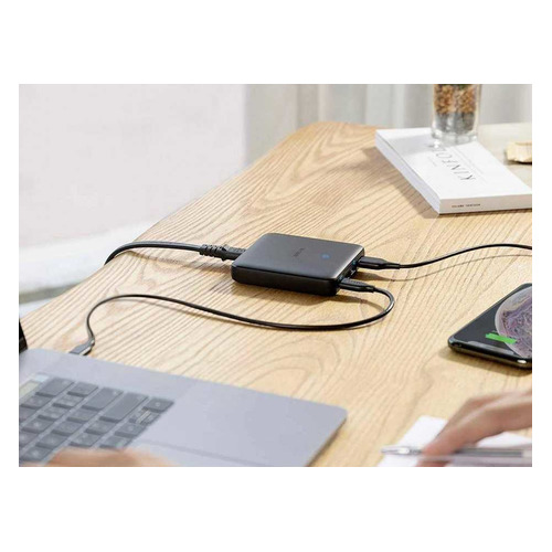 фото Сетевое зарядное устройство anker powerport pd+ 4, 3 usb + usb type-c, 4a, черный