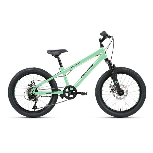 фото Велосипед altair mtb ht 20 2.0 disc (2021) горный (детск.) рам.:10.5" кол.:20" мятный/черный 14кг (r