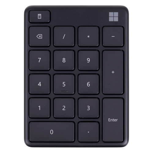 

Числовой блок Microsoft Number pad, беспроводная, без русского алфавита, черный [23o-00006], Number pad