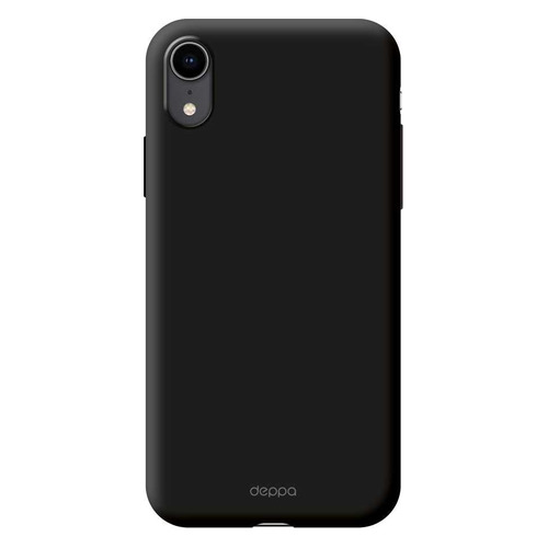 фото Чехол (клип-кейс) deppa для apple iphone xr gel color case черный (85363)