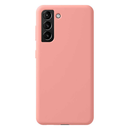 фото Чехол (клип-кейс) deppa liquid silicone pro, для samsung galaxy s21, розовый [870027]