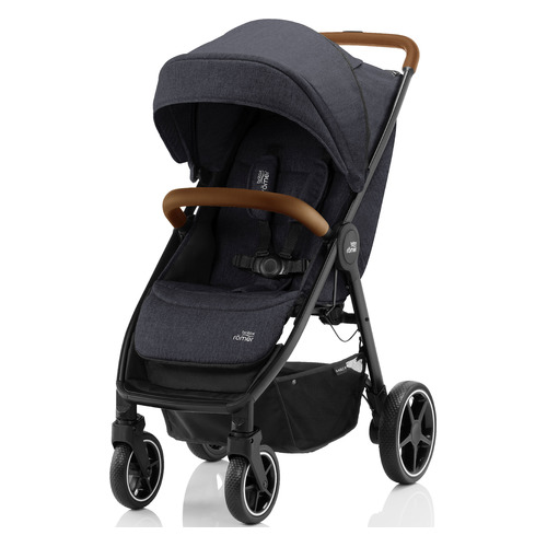 фото Прогулочная коляска britax roemer b-agile r, black shadow/brown [2000032870]