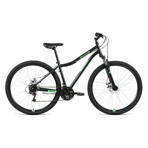 фото Велосипед altair mtb ht 29 2.0 disc (2021) горный рам.:17" кол.:29" черный/ярко-зеленый 16.5кг (rbkt