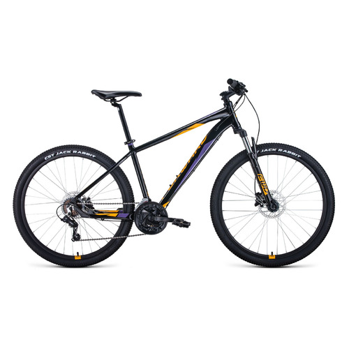 фото Велосипед forward apache 27,5 3.2 disc (2021) горный рам.:17" кол.:27.5" черный/оранжевый 15.3кг (rb