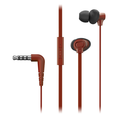 

Гарнитура Panasonic RP-TCM130GER, 3.5 мм, вкладыши, красный, RP-TCM130GER