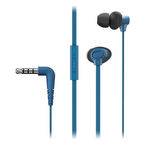 

Гарнитура Panasonic RP-TCM130GEA, 3.5 мм, вкладыши, синий, RP-TCM130GEA