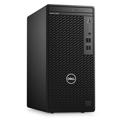 фото Компьютер dell optiplex 3080, intel core i3 10100, ddr4 8гб, 256гб(ssd), intel uhd graphics 630, dvd-rw, linux ubuntu, черный [3080-5122]