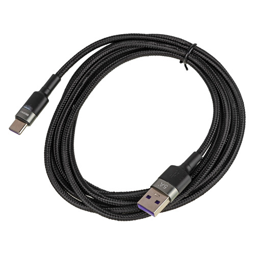 фото Кабель super fast 5a, usb type-c (m) - usb (m), 2м, черный noname