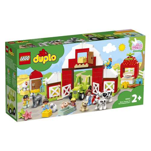 фото Конструктор lego duplo town фермерский трактор домик и животные, 10952