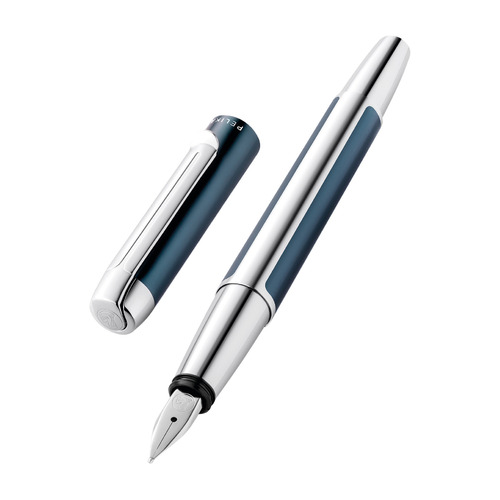 

Ручка перьев. Pelikan Elegance Pura P40 (PL817158) Petrol F сталь нержавеющая карт.уп., P40