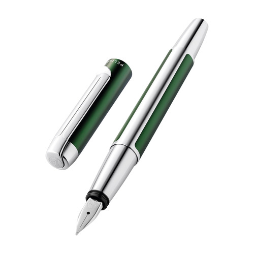 

Ручка перьев. Pelikan Elegance Pura P40 (PL817493) зеленый/серебристый F сталь нержавеющая карт.уп., P40