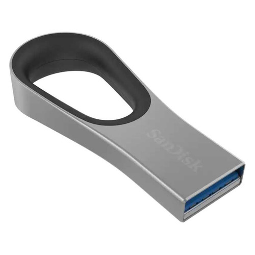 

Флешка USB SANDISK Ultra Loop 128ГБ, USB3.0, серебристый и черный [sdcz93-128g-g46], Loop