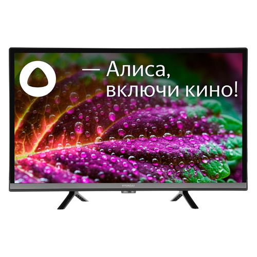 

Телевизор Hyundai H-LED24FS5001, Яндекс.ТВ, 24", HD READY, черный, H-LED24FS5001