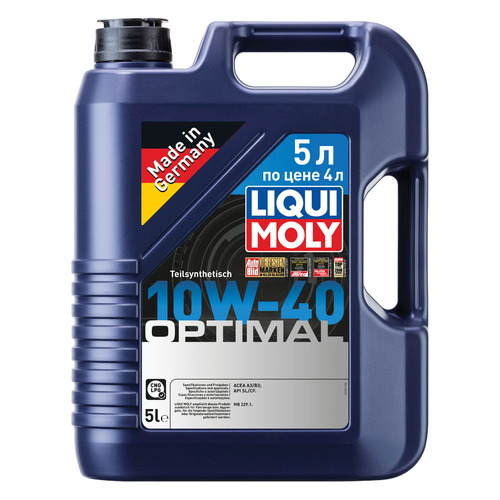 

Моторное масло LIQUI MOLY Optimal 10W-40 5л. синтетическое [2287], Optimal