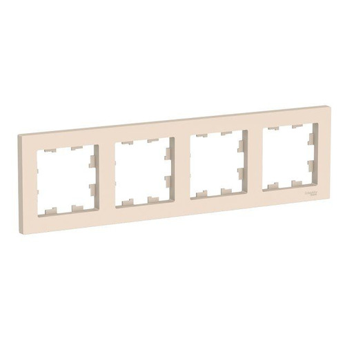 

Рамка Schneider Electric AtlasDesign ATN000204 наклад. 4x гориз.мон. термопласт бежевый, ATN000204