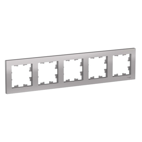 

Рамка Schneider Electric AtlasDesign ATN000305 наклад. 5x гориз.мон. термопласт алюминий, ATN000305
