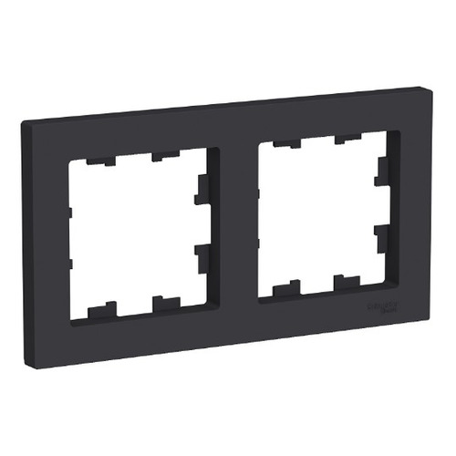 

Рамка Schneider Electric AtlasDesign ATN001002 наклад. 2x ABS антрацит, ATN001002