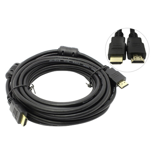 фото Кабель соединительный аудио-видео premier, hdmi (m) - hdmi (m) , ver 1.4, 15м, gold ф/фильтр, черный [5-813 15.0] noname