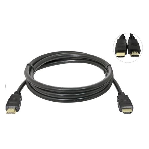 фото Кабель соединительный аудио-видео premier, hdmi (m) - hdmi (m) , ver 1.4, 5м, gold черный [5-815 5.0] noname