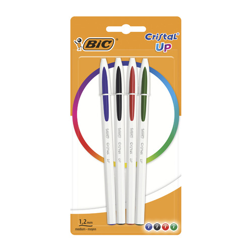 

Упаковка ручек шариковых BIC Cristal Up, 0.35мм, ассорти, блистер, 4шт [949871] 20 шт./кор., Cristal Up