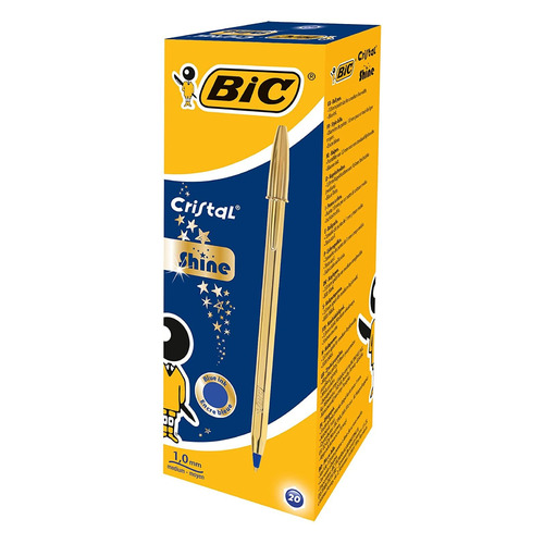 

Ручка шариков. Bic Cristal Gold (9213401) золотистый d=0.32мм кор.карт. 20 шт./кор., Cristal Gold