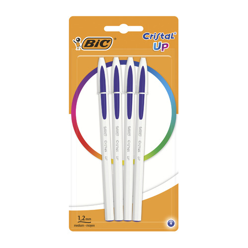 

Набор ручек шариков. Bic Cristal Up (949875) белый d=0.35мм блистер (4шт) 20 шт./кор., Cristal Up