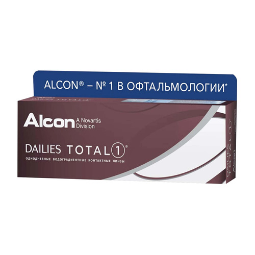 

Контактные линзы Alcon Dailies Total1 8.5мм -2 уп.:30шт, Total1