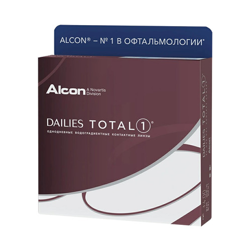 

Контактные линзы ALCON Dailies Total1, 8.5мм, -1,75, 90шт, Total1