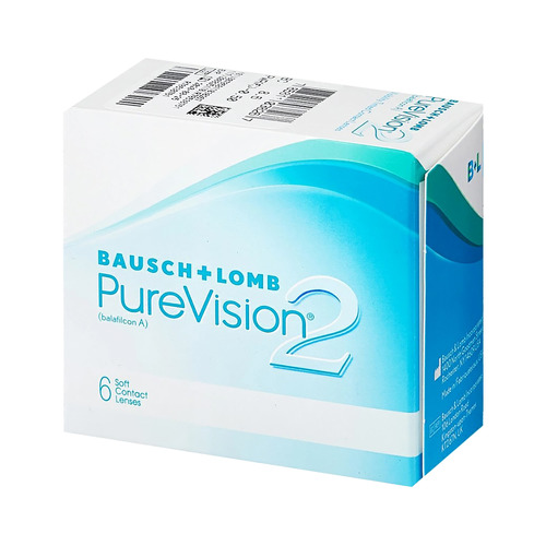 фото Контактные линзы bausch + lomb purevision 2 8.6мм -1 уп.:6шт