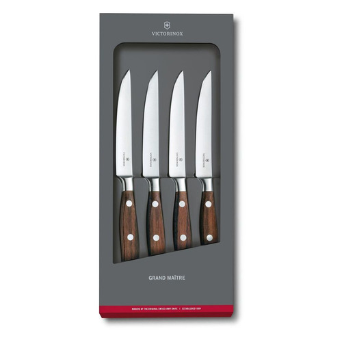 

Набор кухонных ножей Victorinox Grand Maitre Steak [7.7240.4], Дерево, Grand Maitre Steak