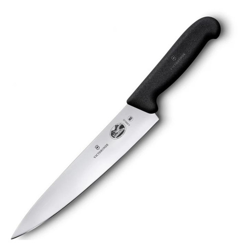 

Нож кухонный Victorinox Fibrox, разделочный, для мяса, 250мм, заточка прямая, стальной, черный [5.2003.25], Fibrox