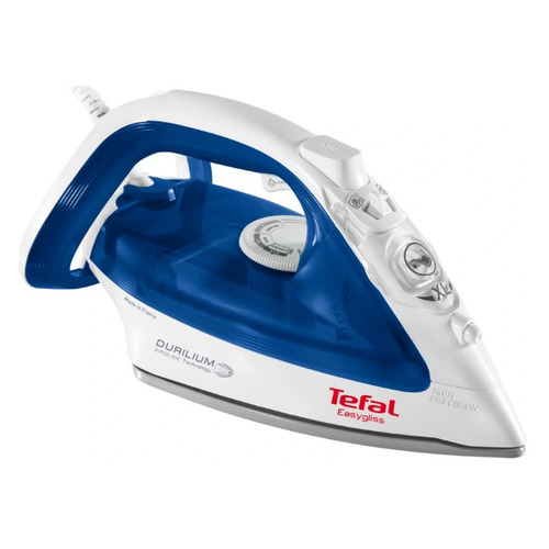 фото Утюг tefal fv3960e4, 2400вт, белый/ голубой [1830007897]