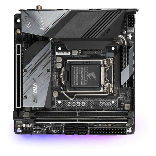 фото Материнская плата gigabyte z590i aorus ultra, lga 1200, intel z590, mini-itx, ret