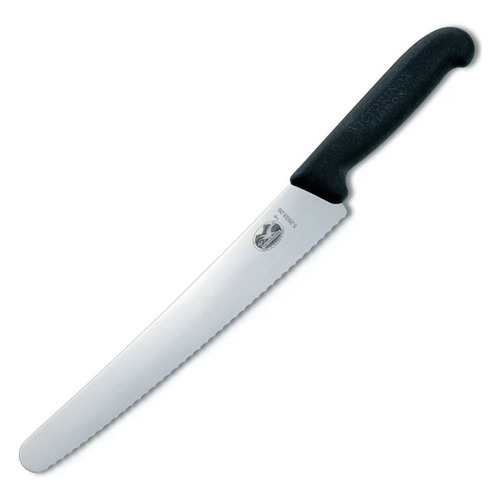 

Нож кухонный Victorinox Fibrox, универсальный, для кондитерских изделий/хлеба, 260мм, заточка серрейтор, стальной, черный [5.2933.26], Fibrox