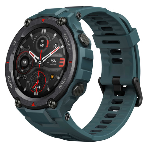 фото Смарт-часы amazfit t-rex pro, 1.3", синий / синий